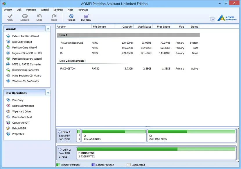 AOMEI Partition Assistant Full Sürüm İndir