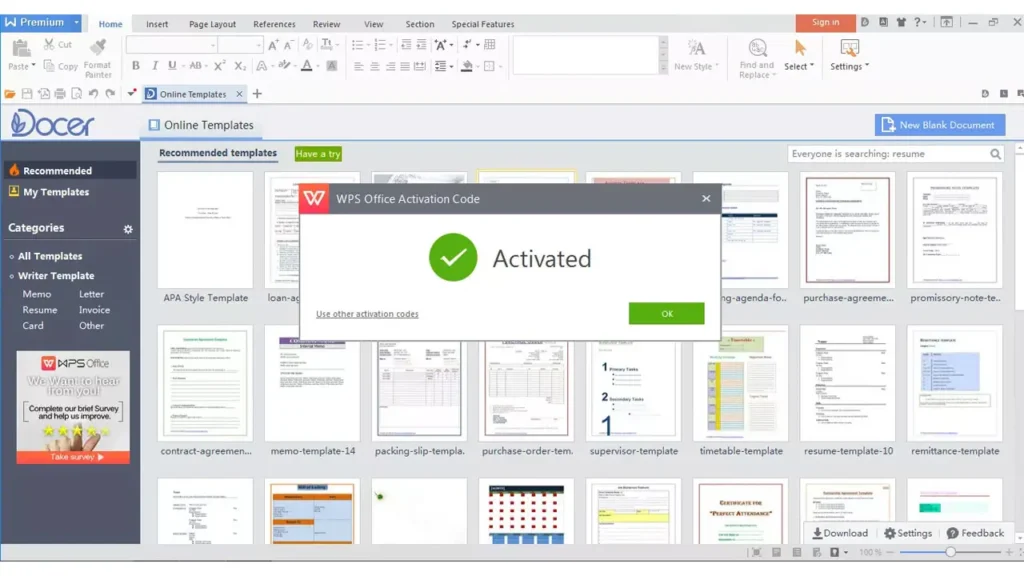 WPS Office Premium Full Programlar İndir