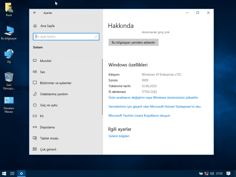 Windows 10 Enterprise LTSC Full İndir ISO